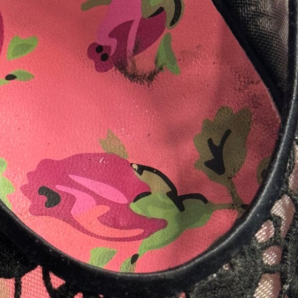 Betsey Johnson black lace stilettos - Picture 6 of 12